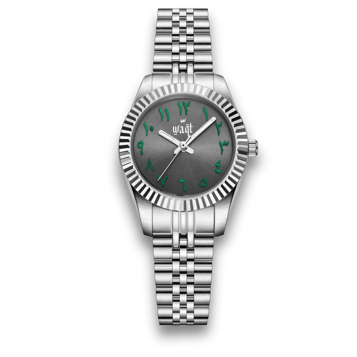 Grey Green | Women's Arabic Dial Waqt