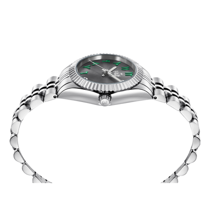Grey Green | Women's Arabic Dial Waqt