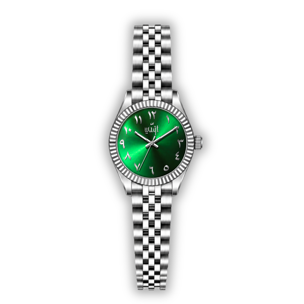 WAQT: Grey Green | Arabic Date Watch | Free Worldwide Delivery