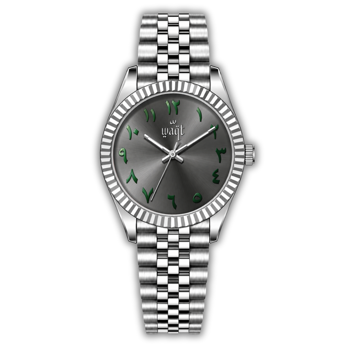 Grey Green | Women's Arabic Dial Waqt