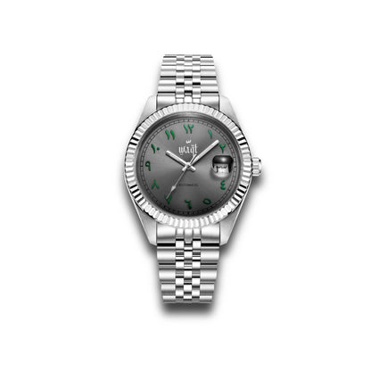 Grey Green | Arabic Date Waqt