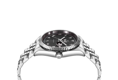 Midnight Black | Arabic Date Watch Waqtco